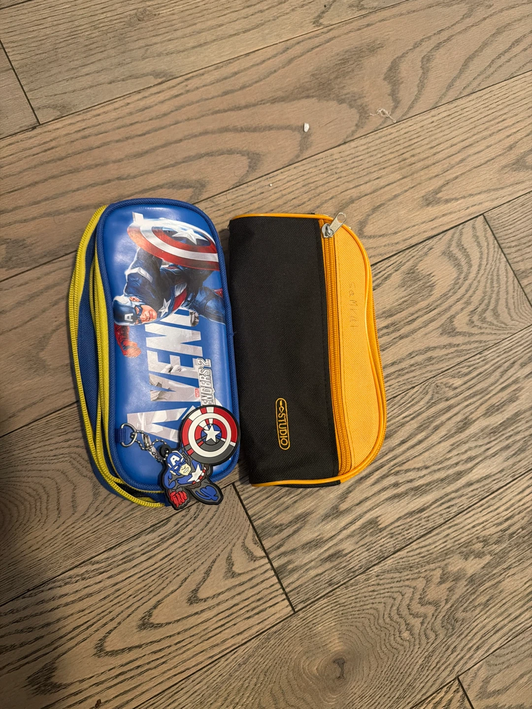 Marvel Avengers Pencil Case with Captain America Keychain
