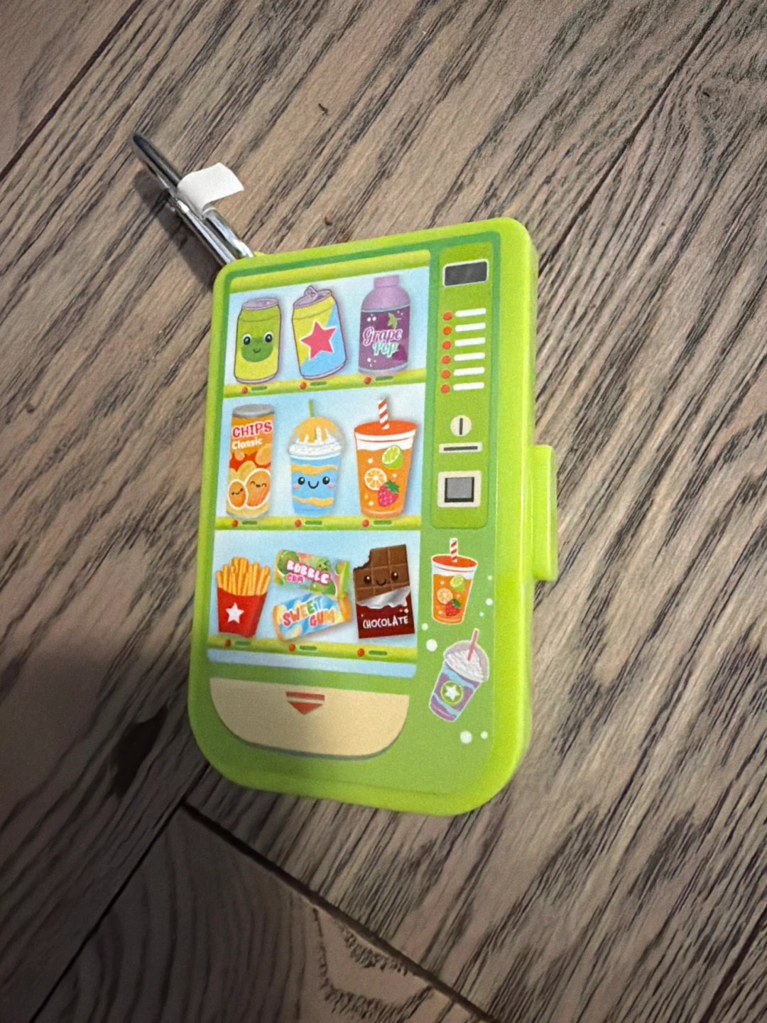 Kawaii Vending Machine Mini Backpack Keychain with Pen - photo 2