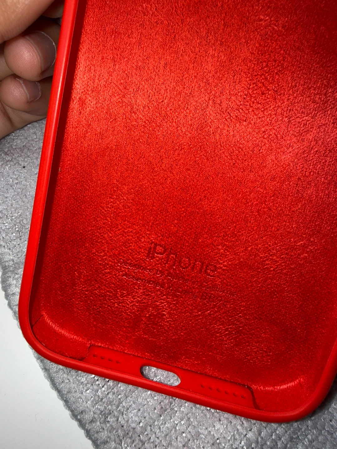 Apple iPhone 16 Pro Max Silicone Case - Red - photo 3