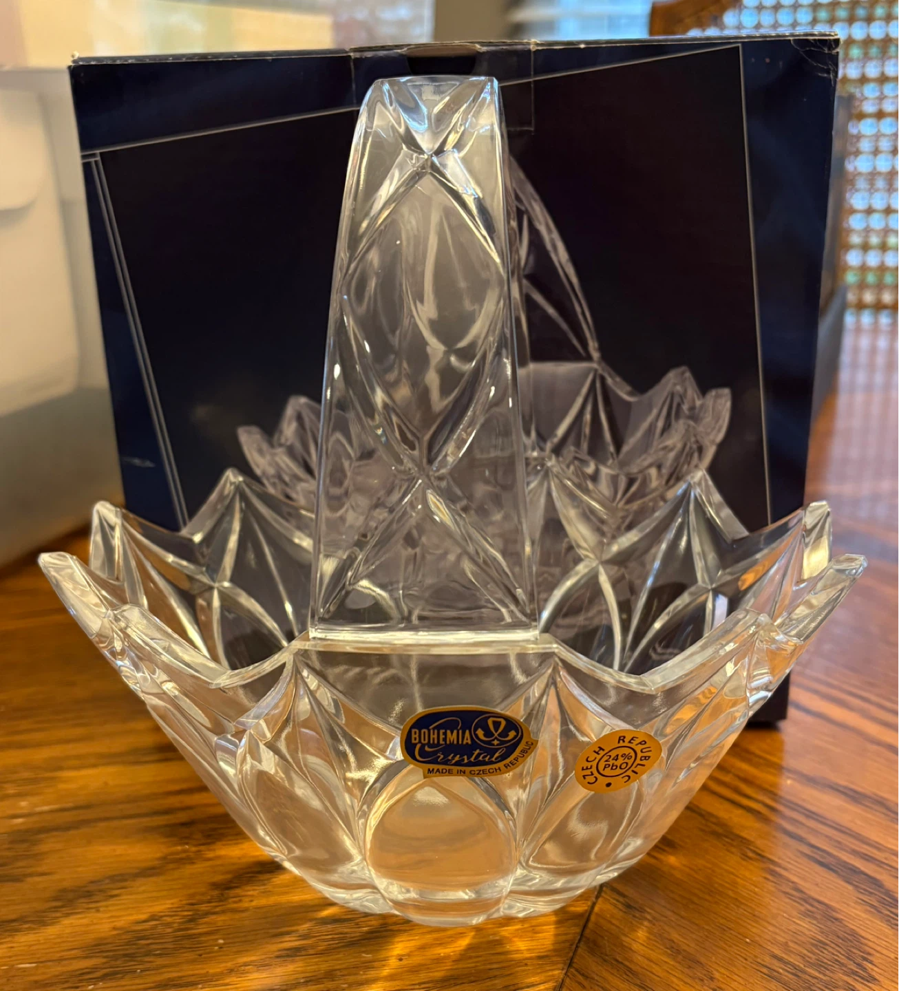 ✨✨Bohemia Crystal Lead Crystal Basket