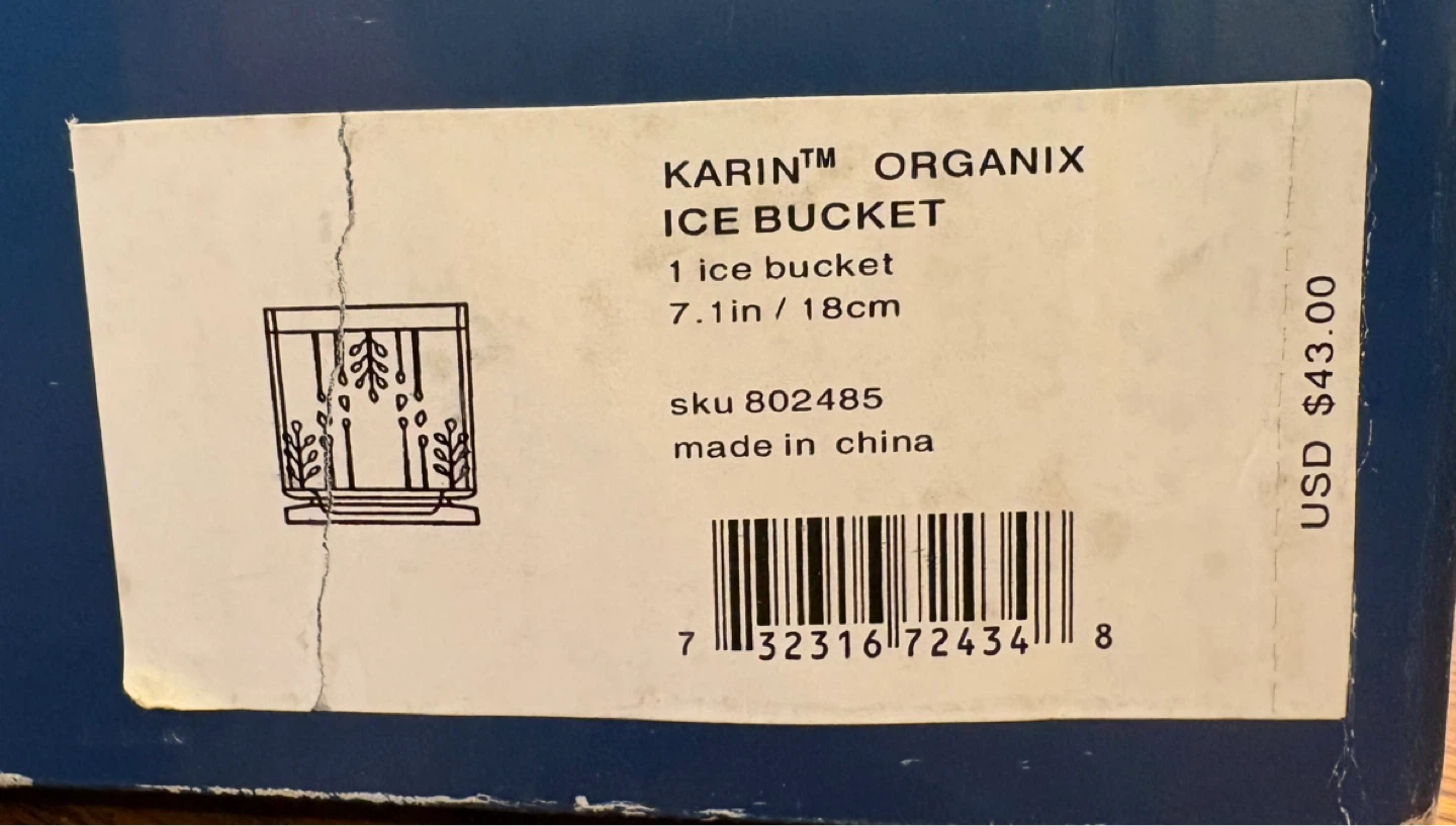 ✨✨Dansk Karin Organix Ice Bucket 7.1in / 18cm - photo 3