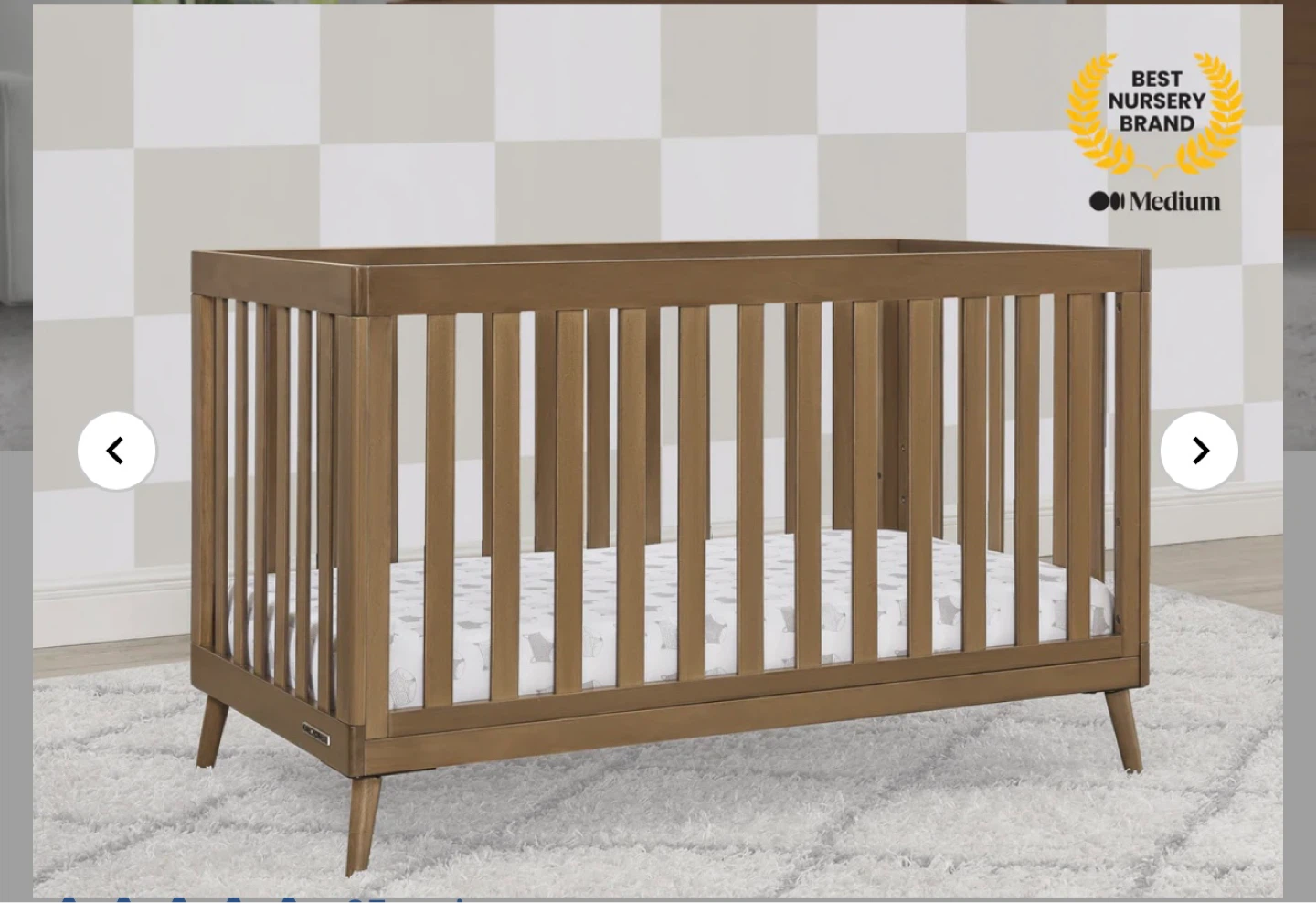 Evolur crib - converts to toddler bed, daybed, sofa