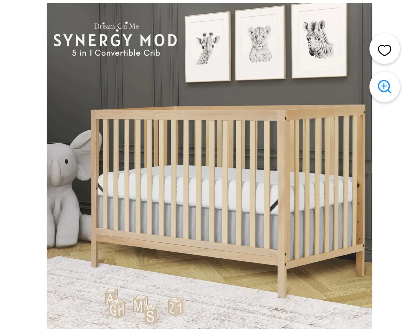 Dream On Me Synergy Mod 5-in-1 Convertible Crib - photo 4