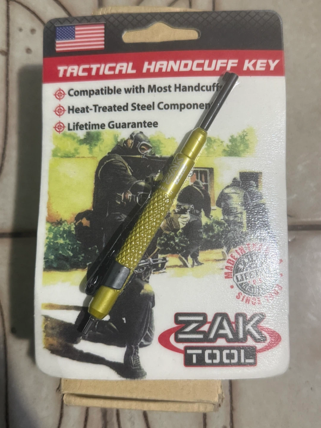 ZAK Tool ZT13-YLW Tactical Handcuff Key