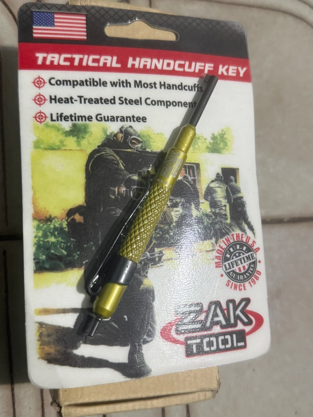 ZAK Tool ZT13-YLW Tactical Handcuff Key - photo 3