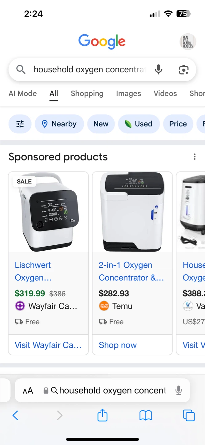 Household Oxygen Concentrator