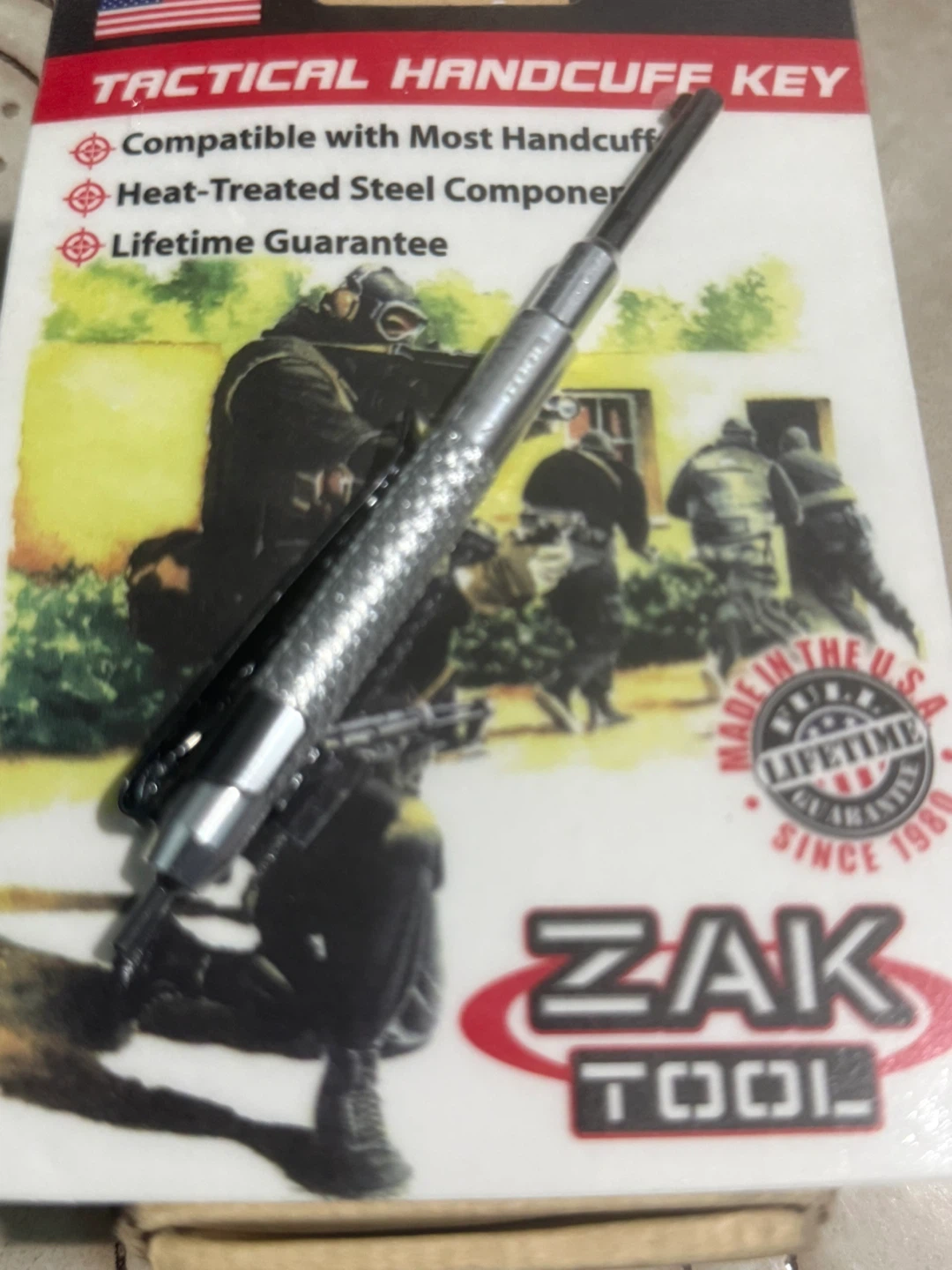 Zak Tool ZT13-SIL Tactical Handcuff Key - photo 3