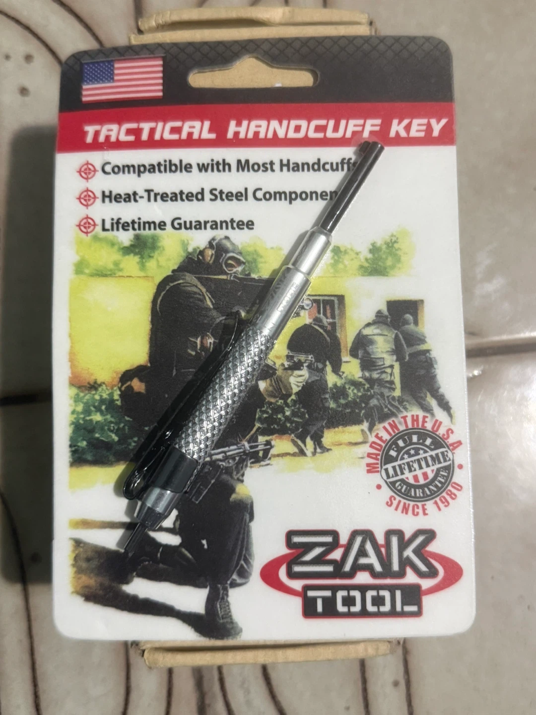 Zak Tool ZT13-SIL Tactical Handcuff Key - photo 2