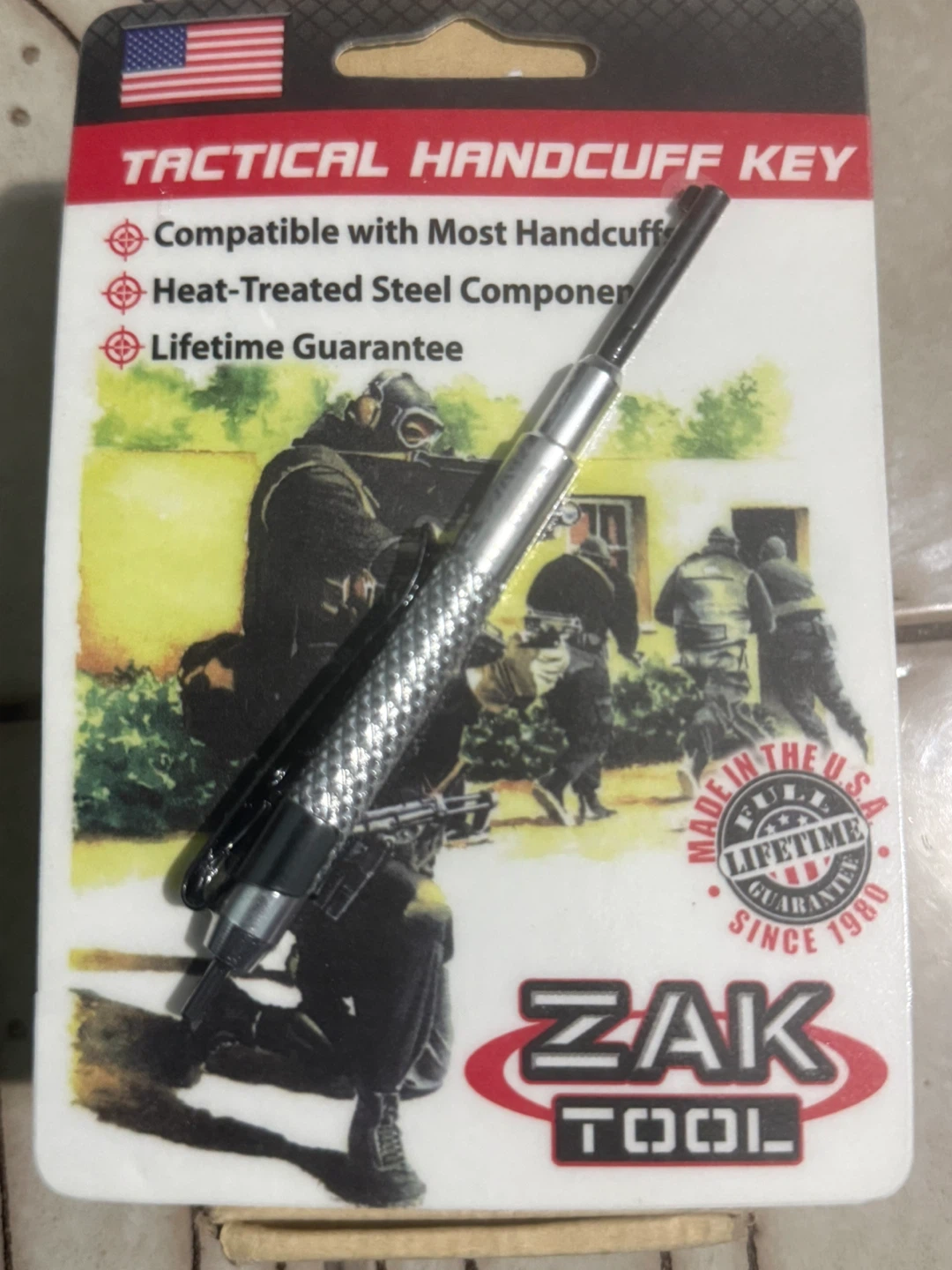Zak Tool ZT13-SIL Tactical Handcuff Key