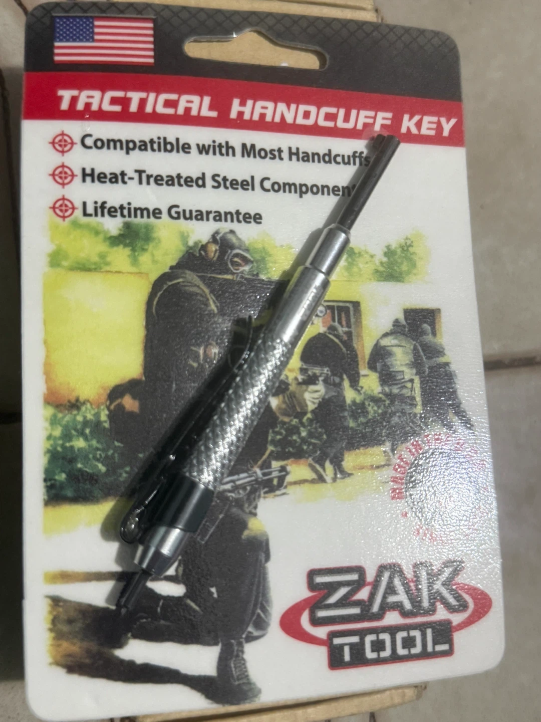 Zak Tool ZT13-SIL Tactical Handcuff Key - photo 4