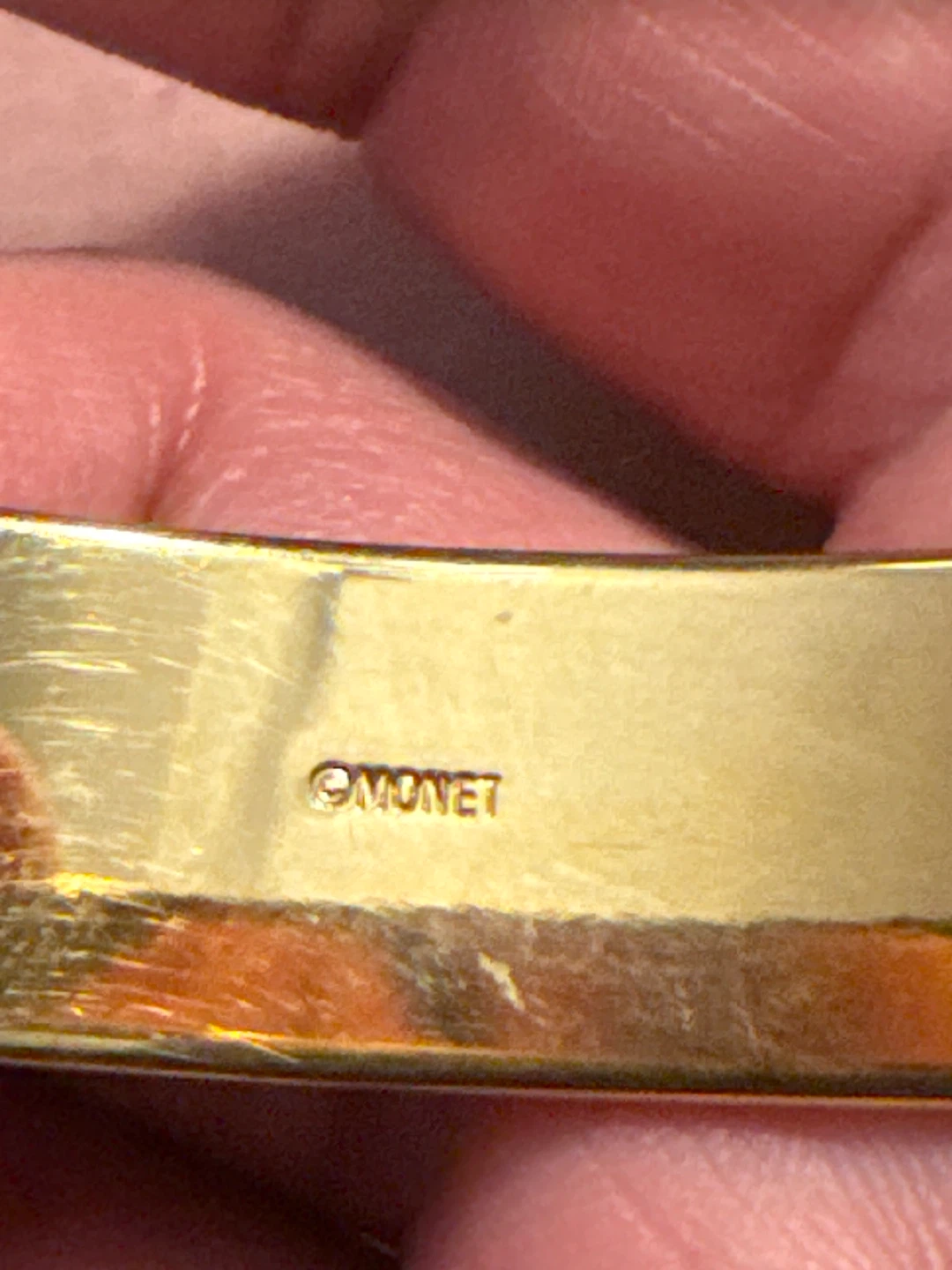Monet Gold Tone Bangle Bracelet - photo 3