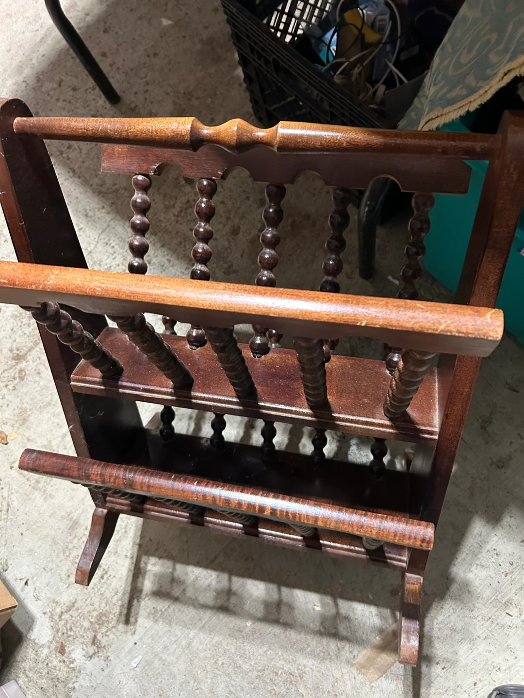Wooden Magazine Rack