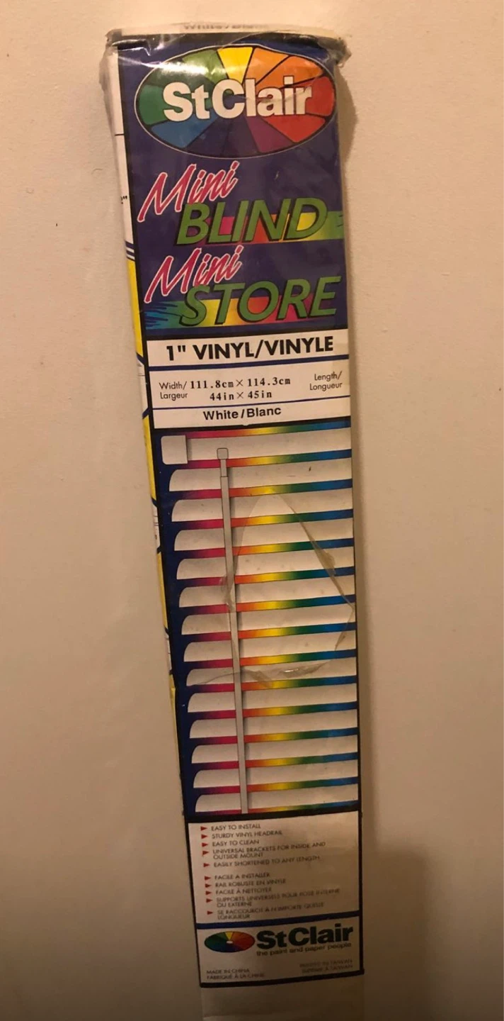 St Clair 1" Vinyl Mini Blinds White 44" x 45" - photo 2