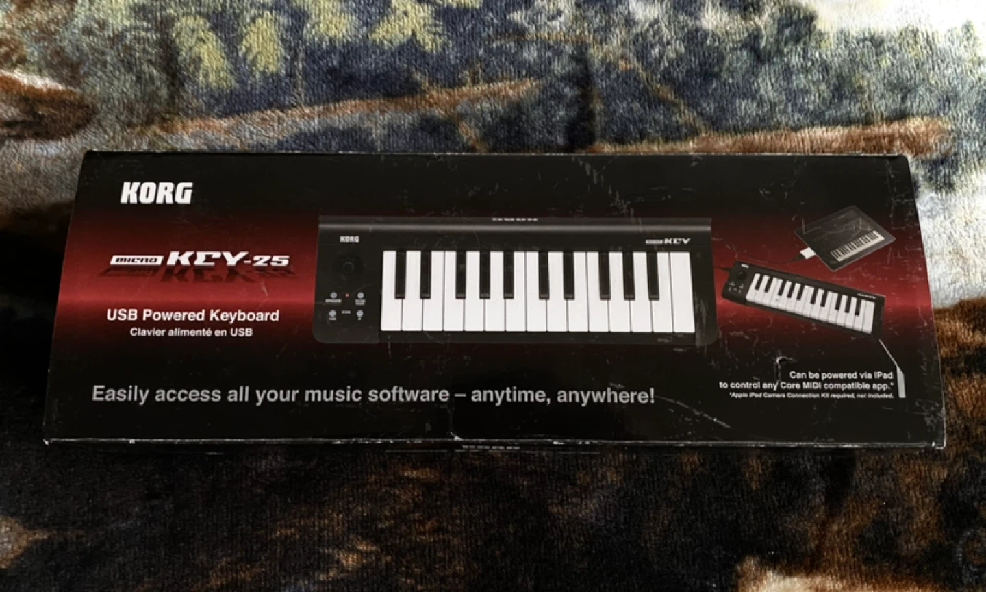 KORG MicroKey25 Dual HUB USB Keyboard Controller with Box - photo 2
