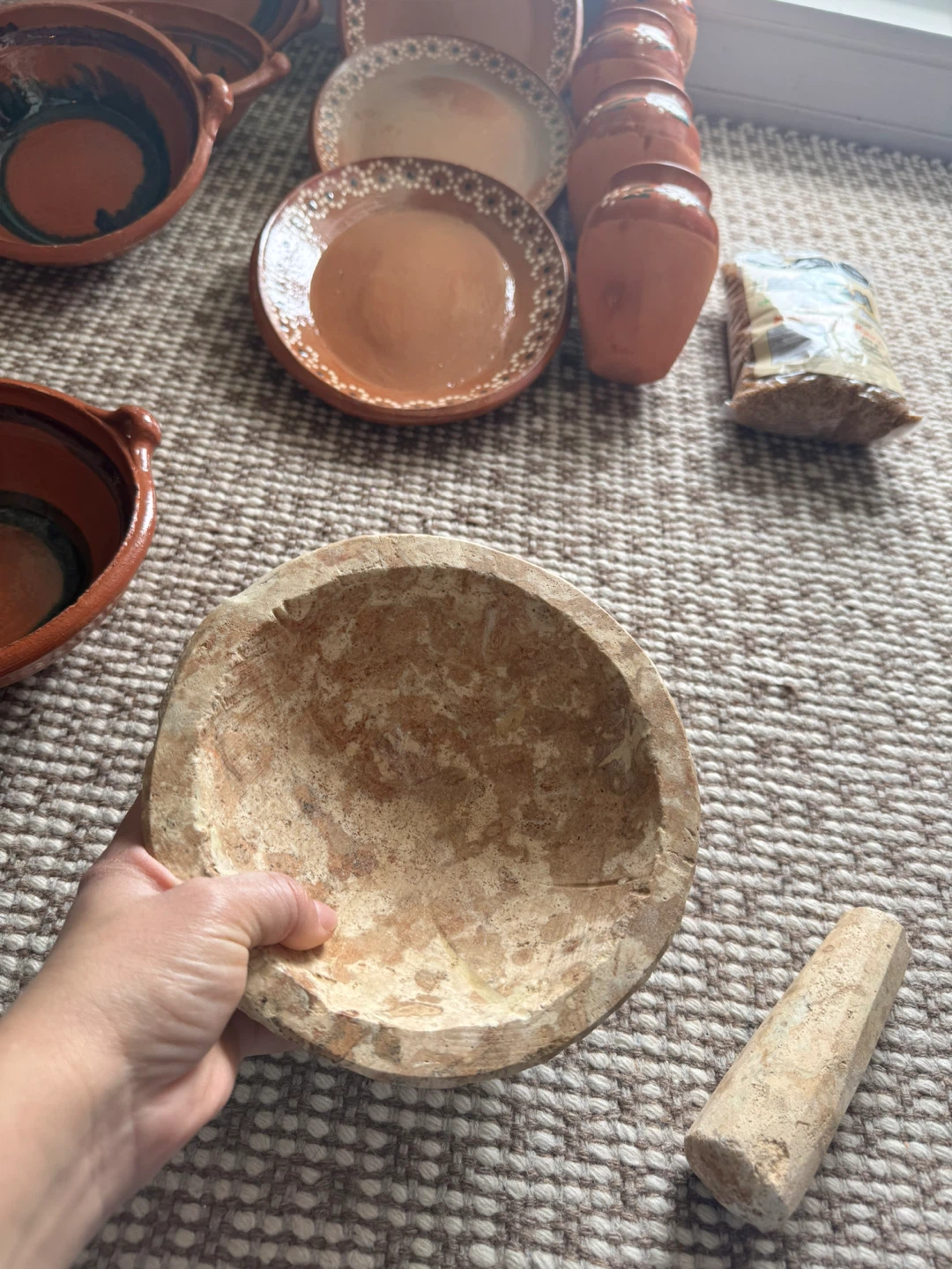 Clay Molcajete with Pestle - photo 2