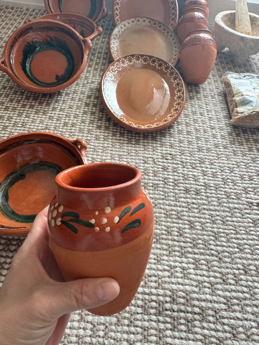 Clay Molcajete with Pestle - photo 4