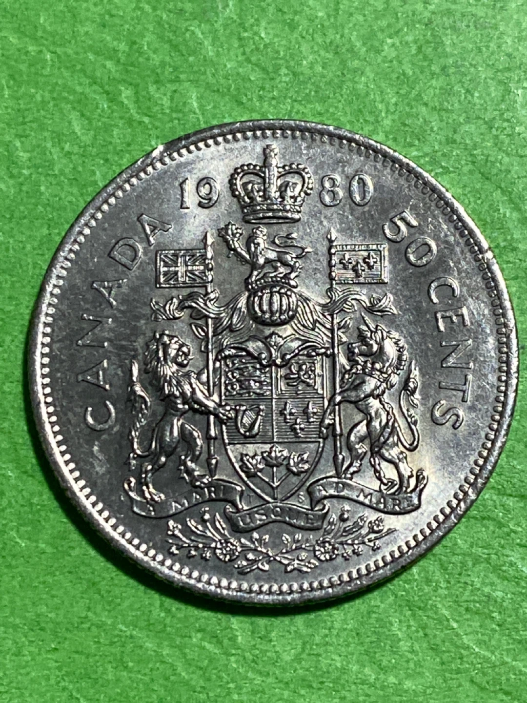 1980 Canada 50 Cents Coin