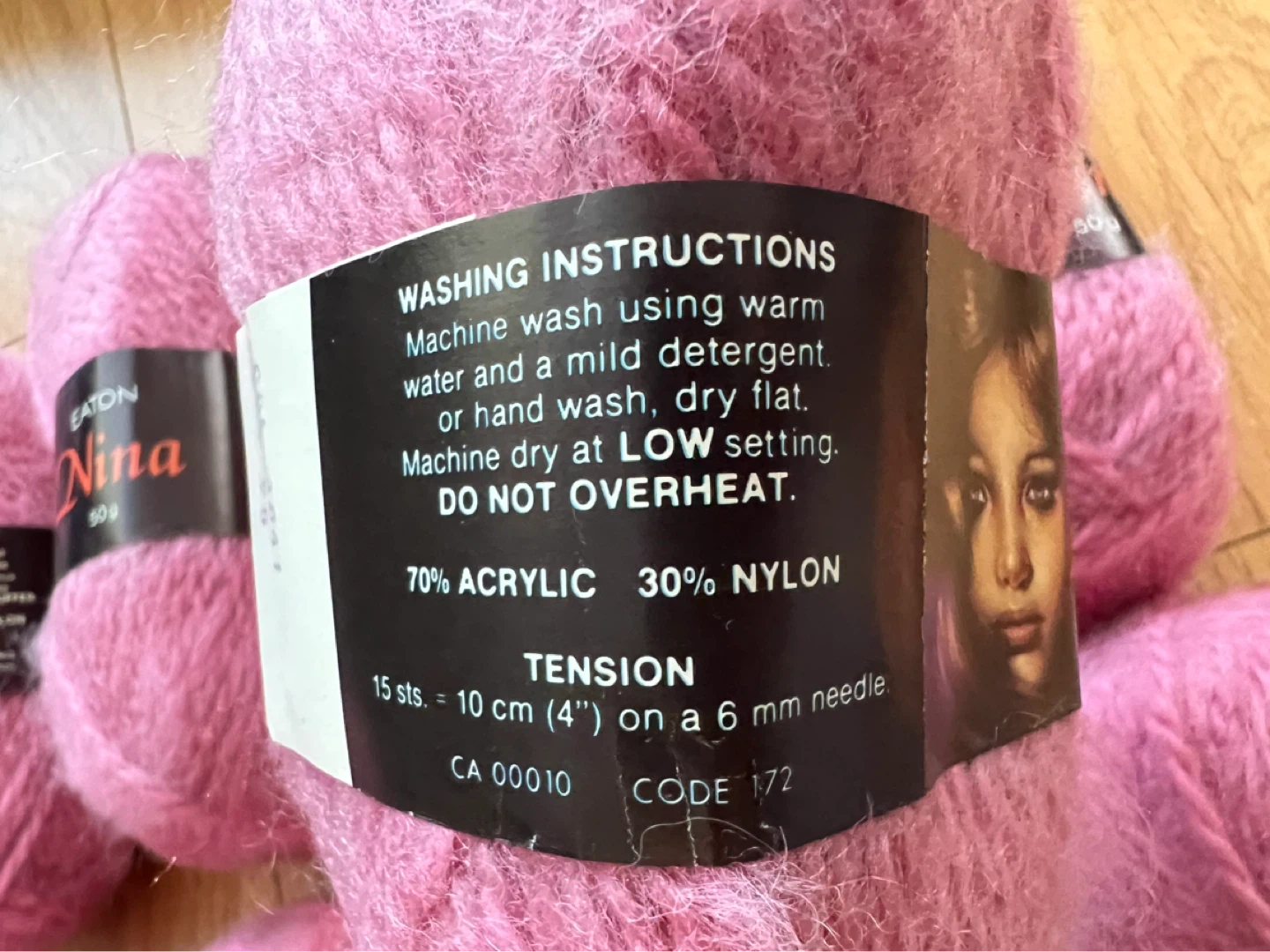 Eaton Nina Yarn - Pink (10 x 50g balls) - photo 2
