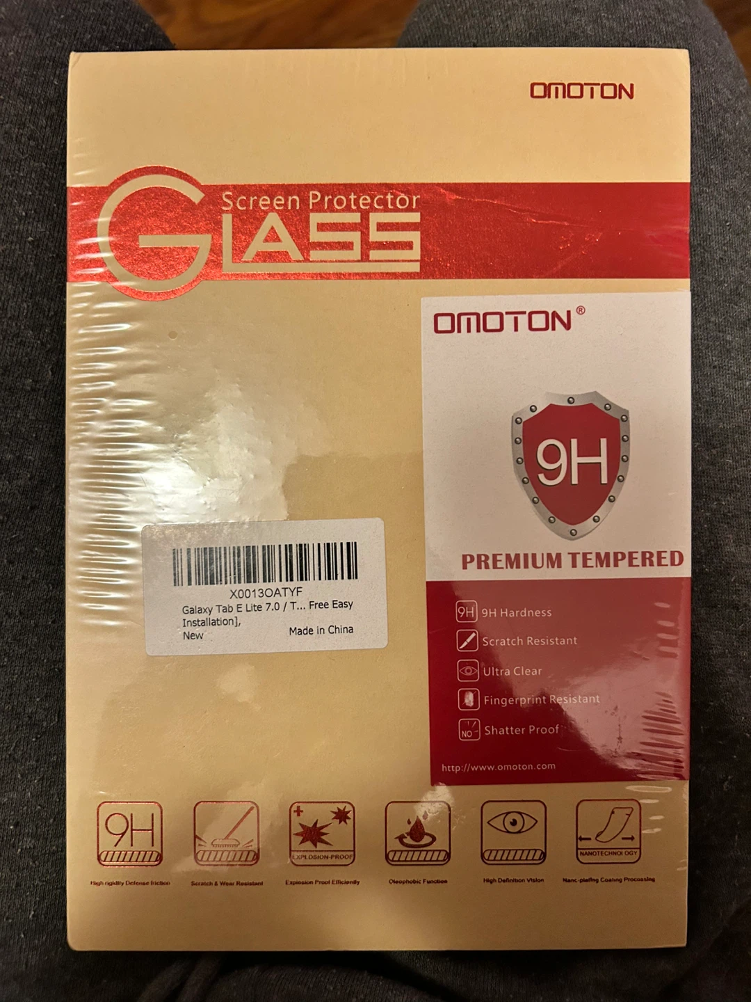 OMOTON Glass Screen Protector for Galaxy Tab E Lite 7.0