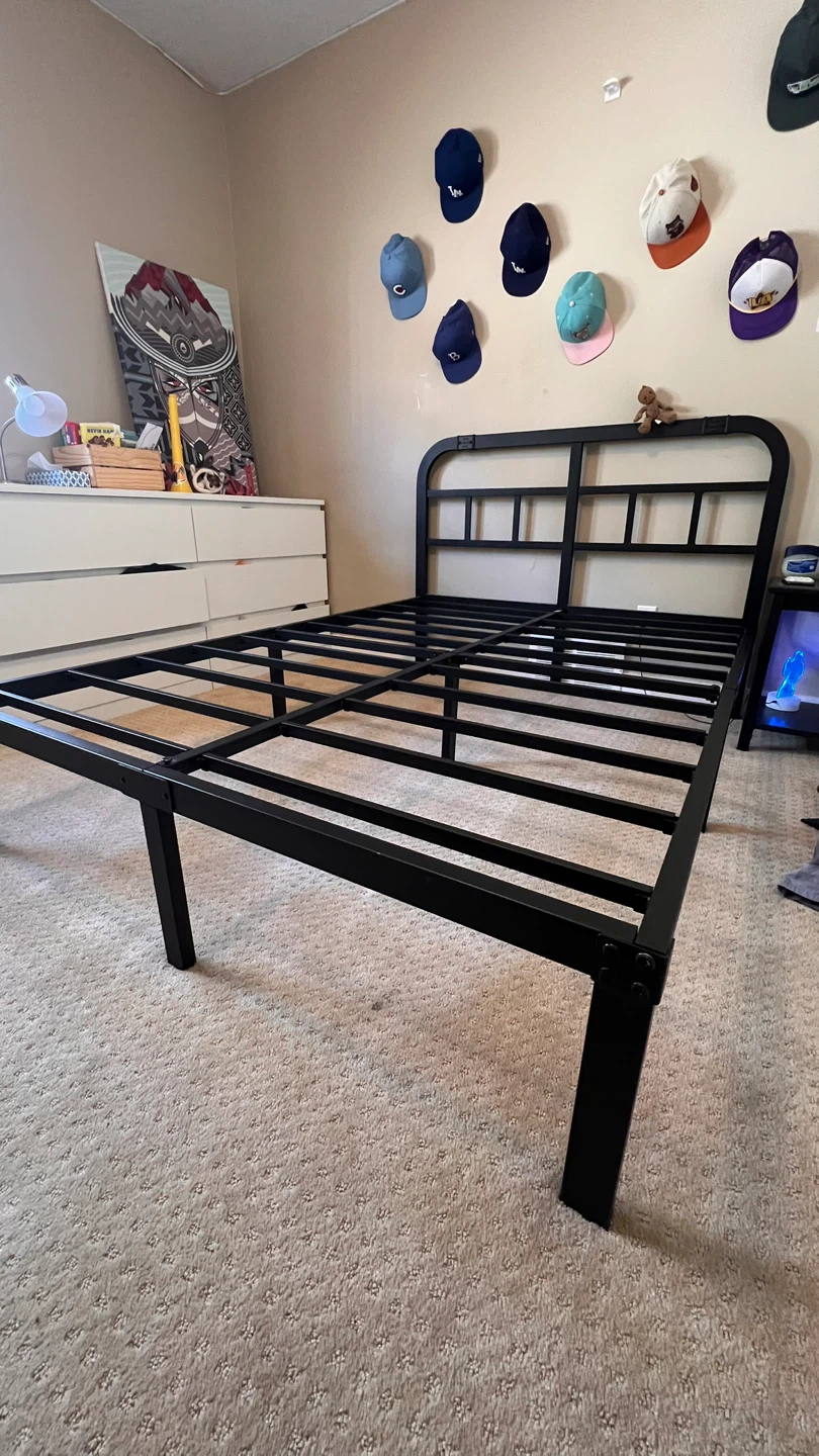 Black Metal Full “Double” Bed Frame - photo 2