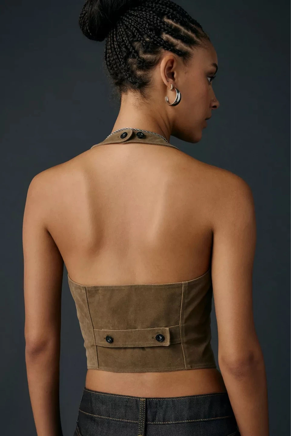 Urban Outfitters BDG Suede Halter Vest | Size L - photo 2