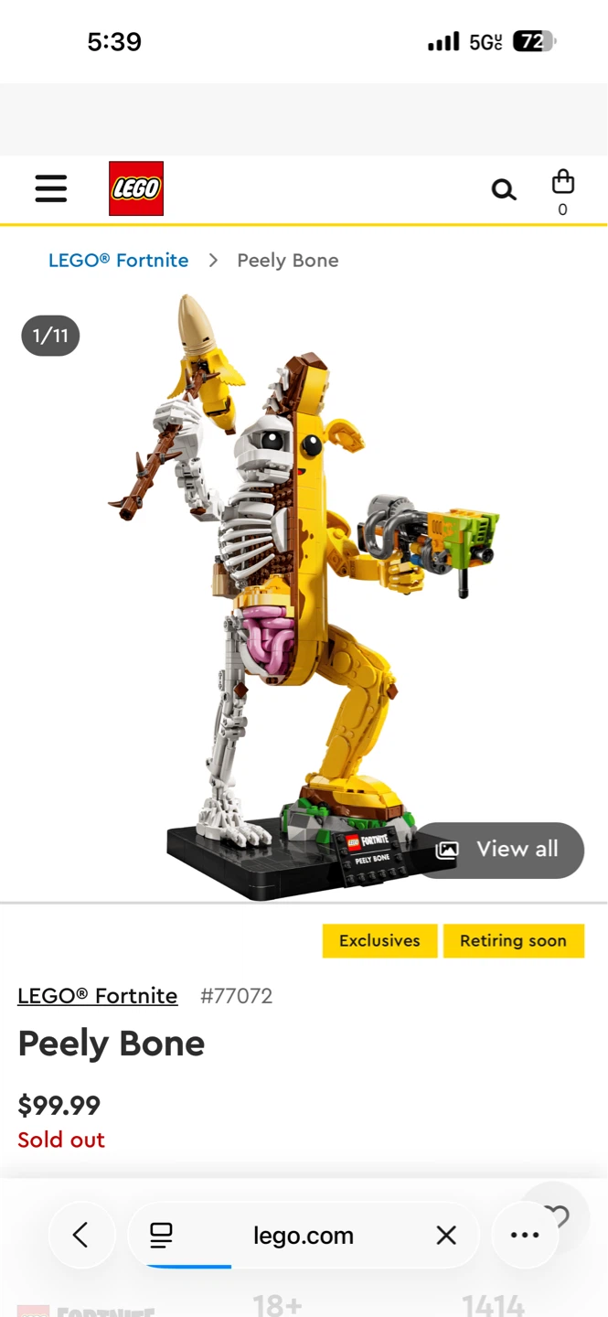 LEGO Fortnite Peely Bone 77072 Building Set - photo 2