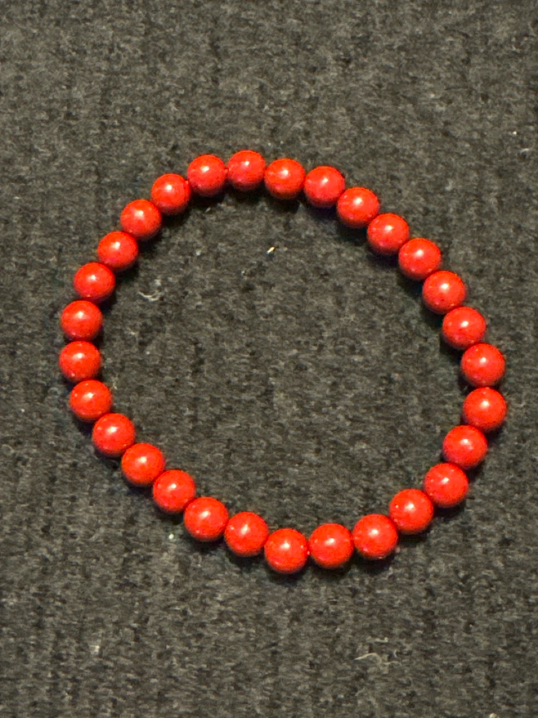 Red Beaded Bracelet
