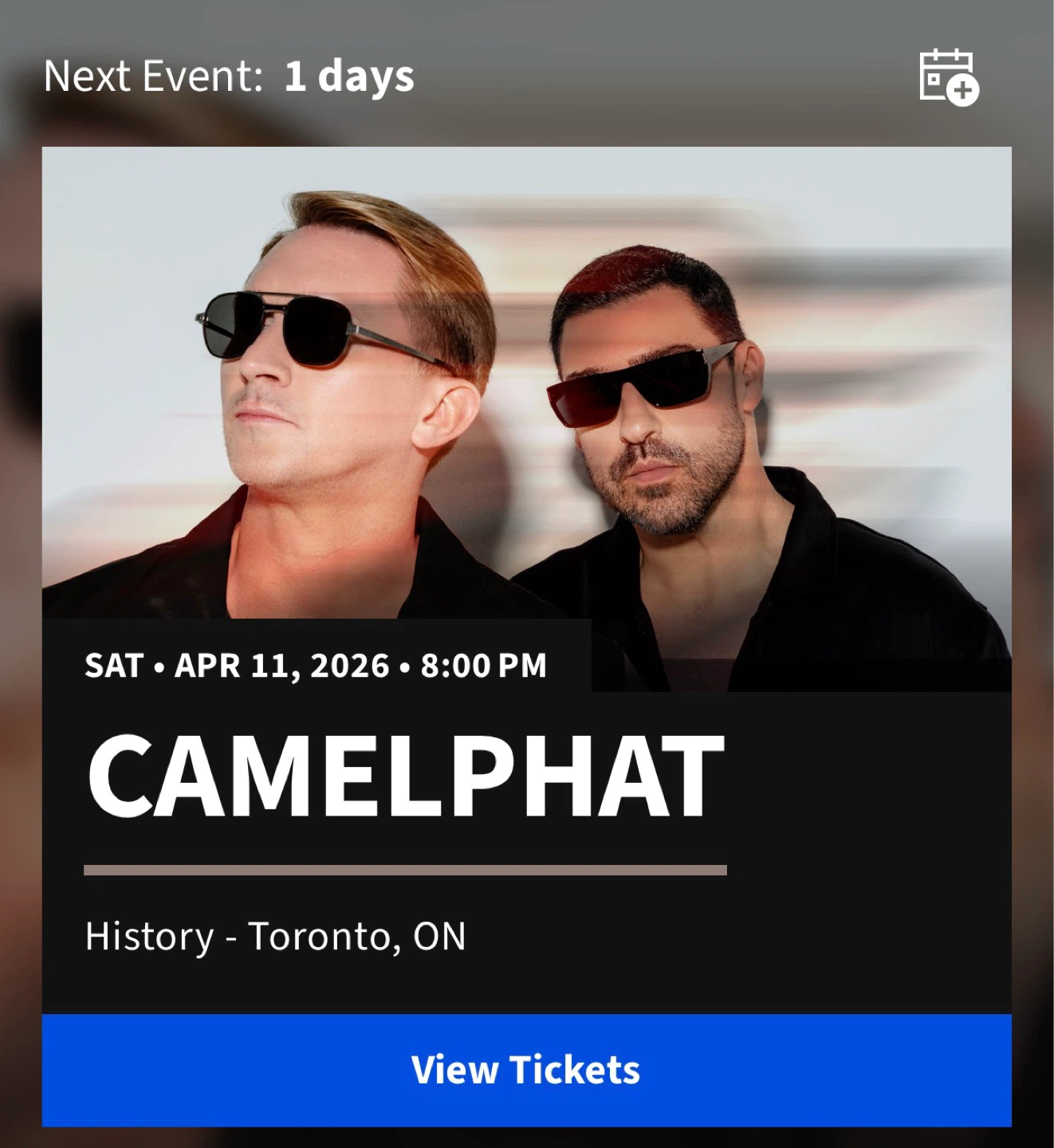 CamelPhat Concert Ticket - April 11, 2026