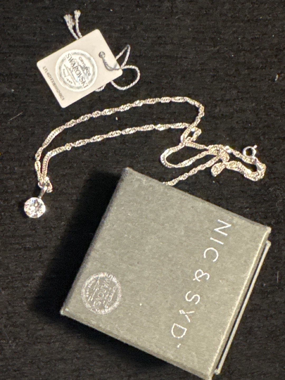Swarovski S925 Crystal Pendant Necklace with NIC & SYD Box