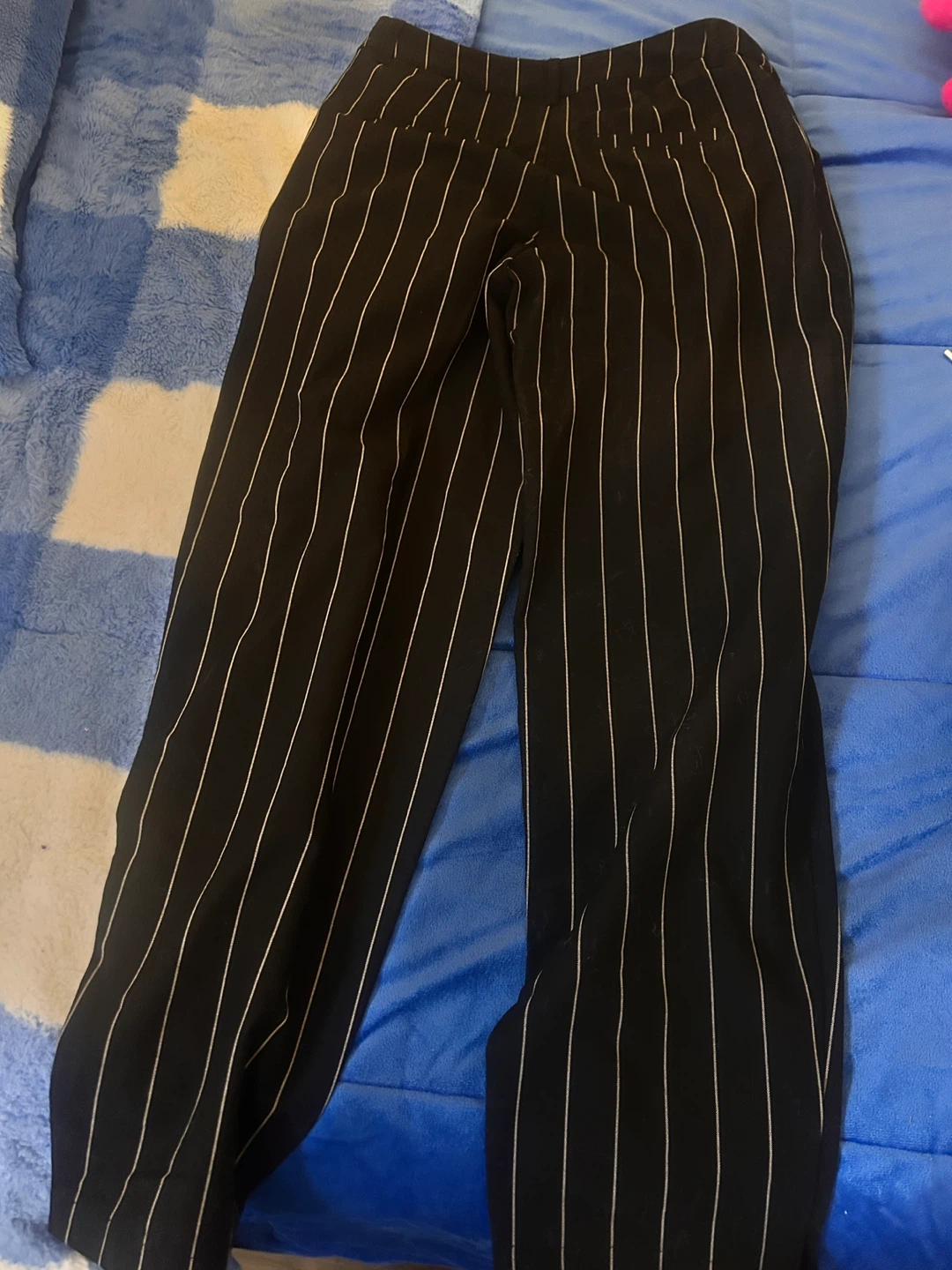Future Collective Black Pinstripe Pants - photo 3
