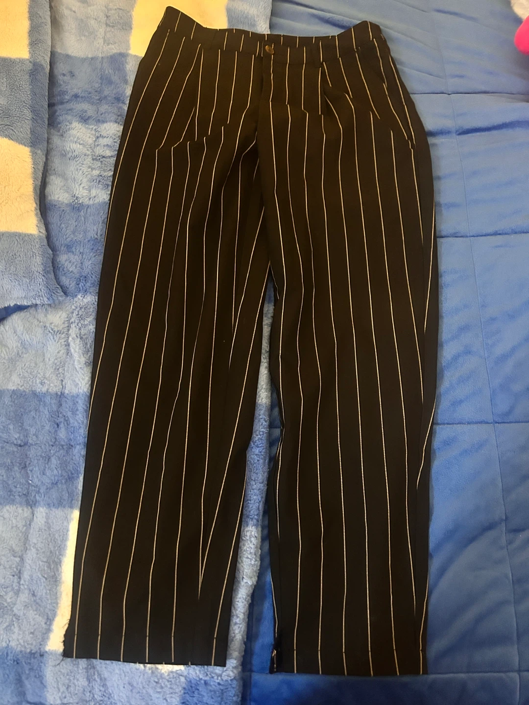 Future Collective Black Pinstripe Pants