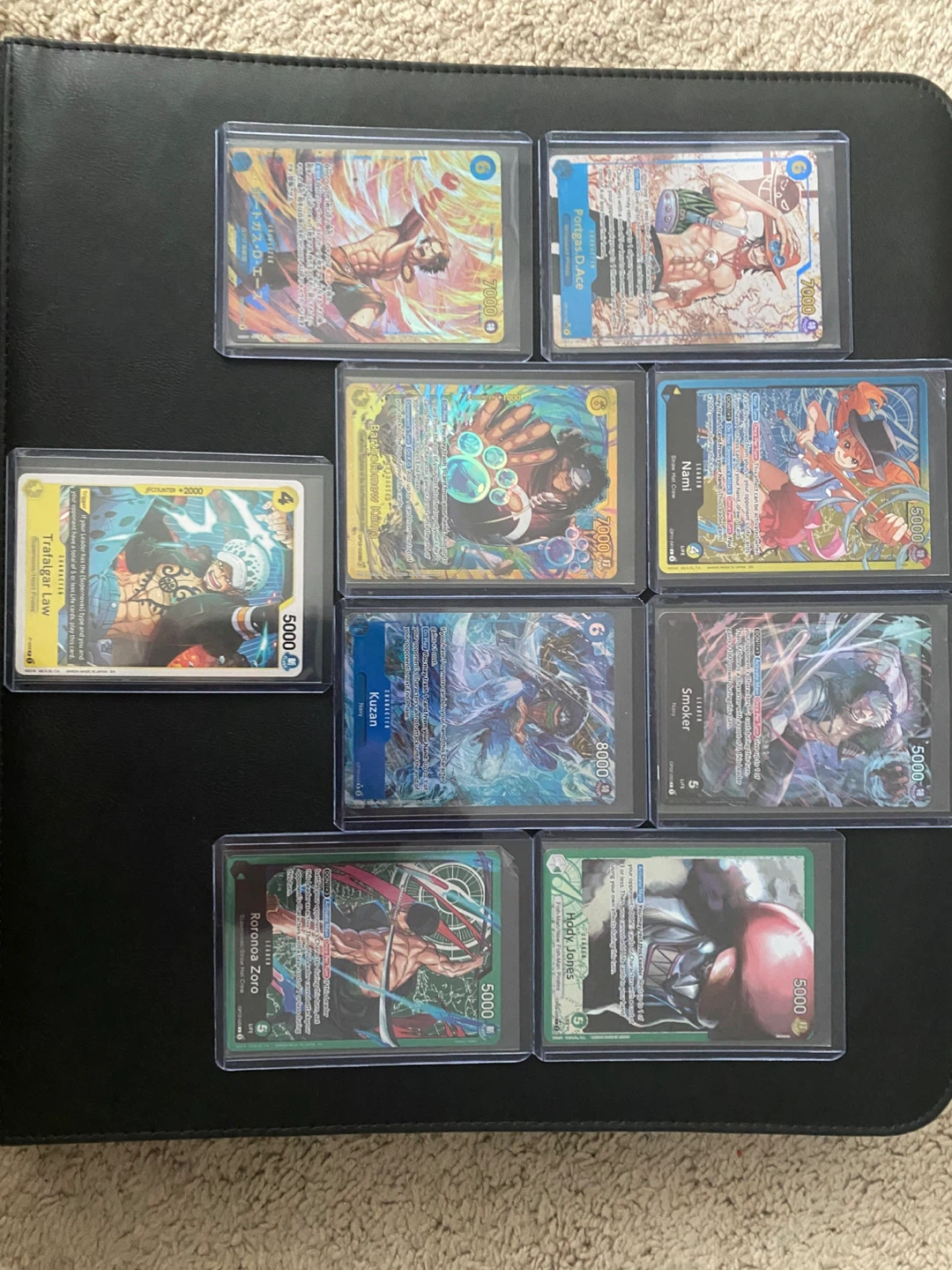 Collection of One Piece Trading Cards