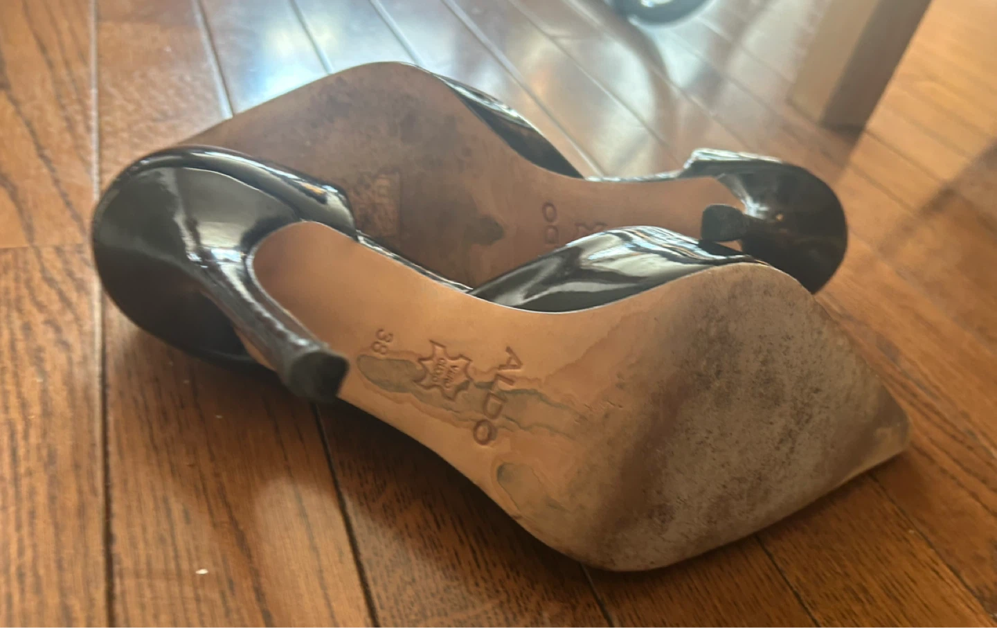 ALDO Women's Black Patent Leather Heels - photo 3