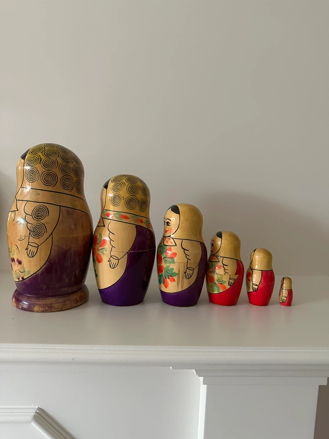 Set of 6 Wooden Matryoshka Dolls - photo 2