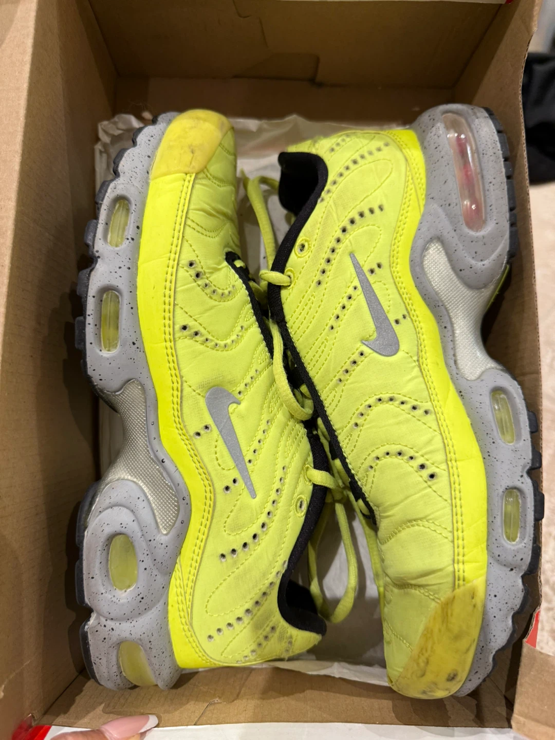 Nike Air Max Plus PRM Volt/Matte Silver Men's Shoes