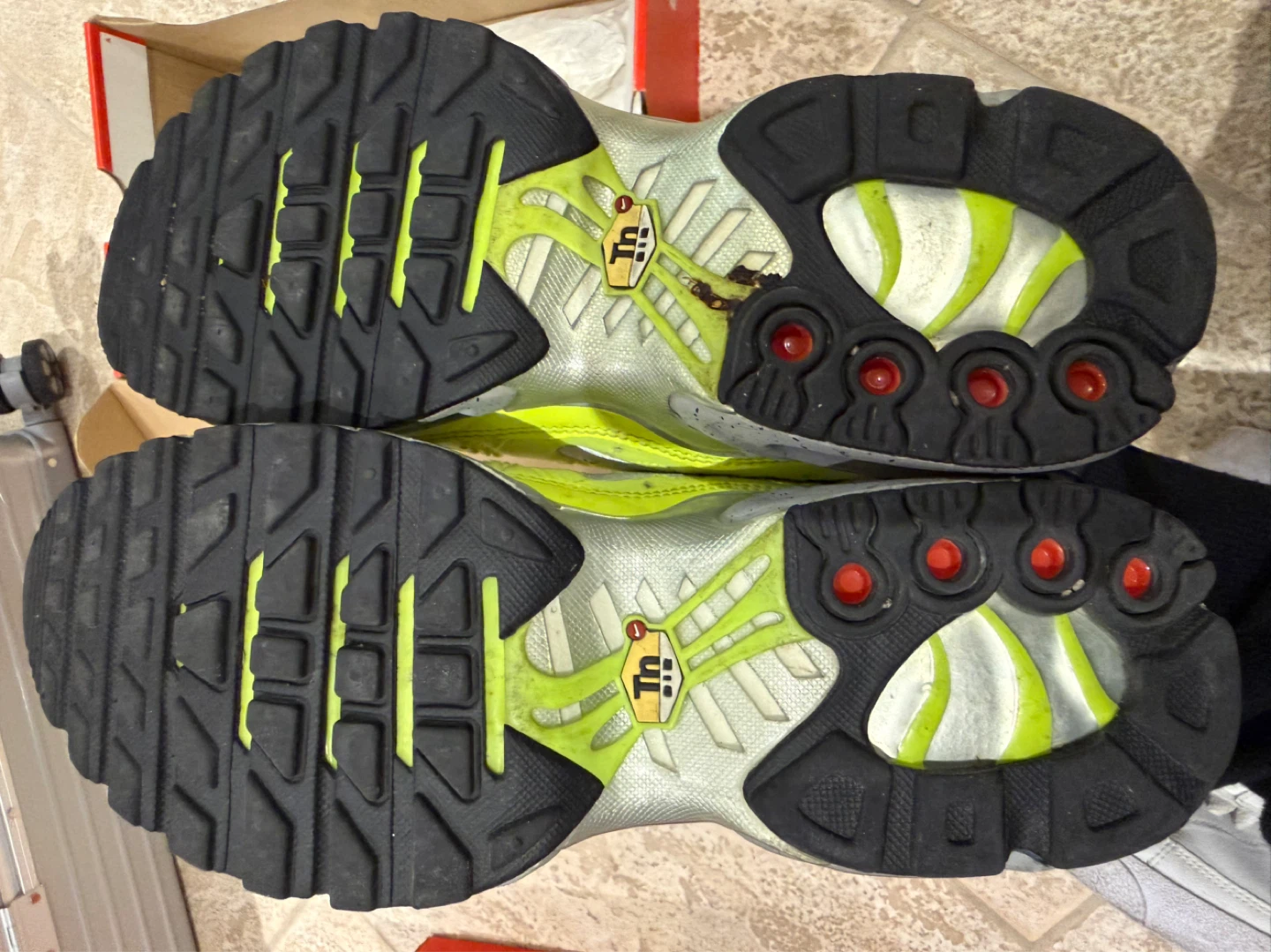 Nike Air Max Plus PRM Volt/Matte Silver Men's Shoes - photo 2