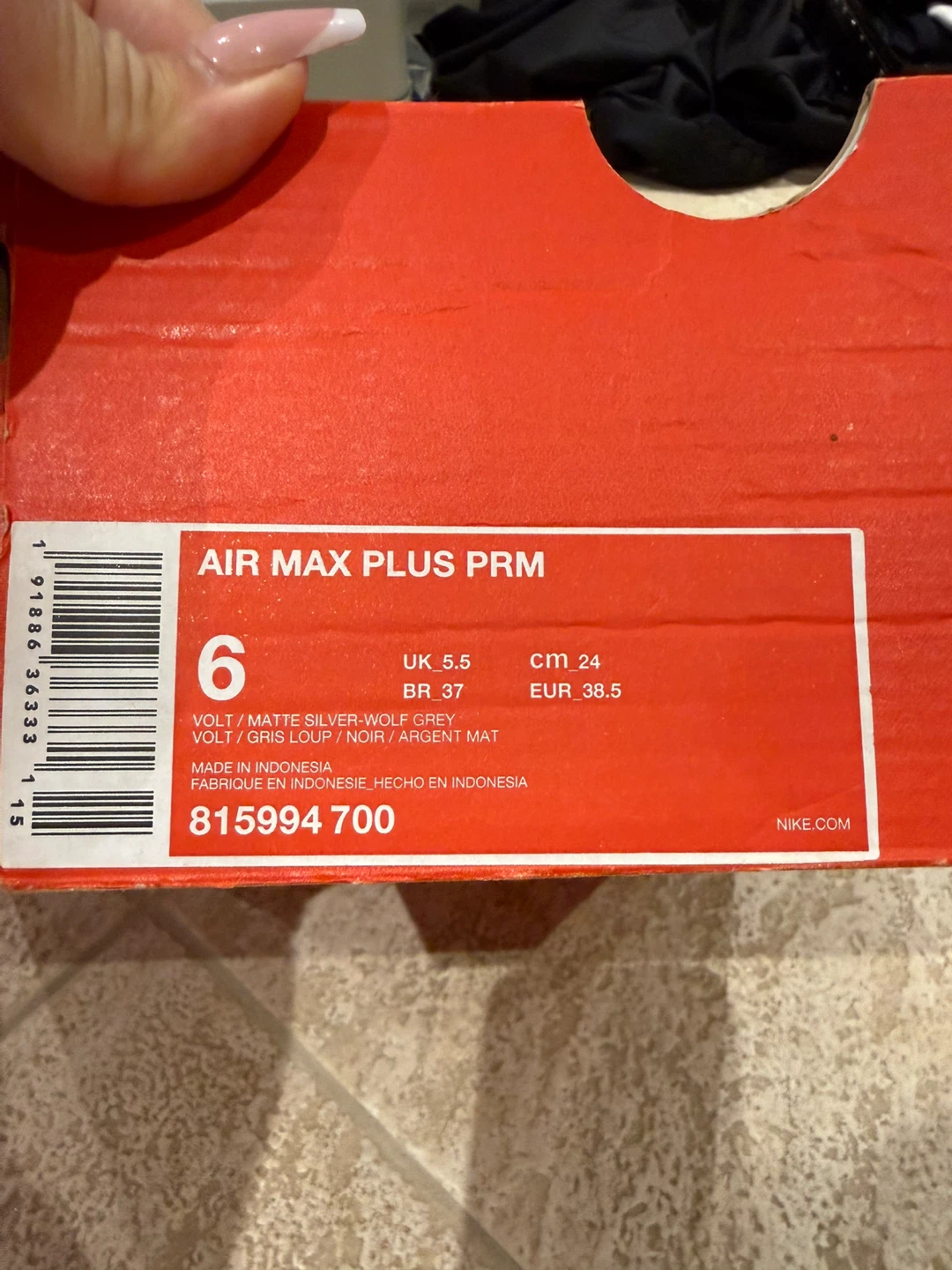 Nike Air Max Plus PRM Volt/Matte Silver Men's Shoes - photo 3