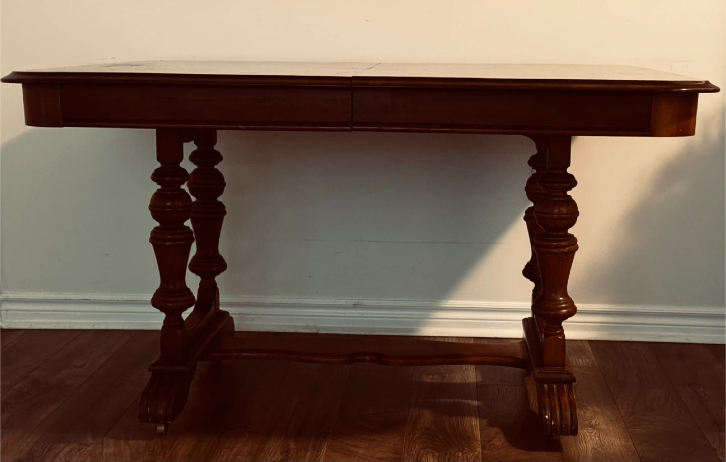 Extendable Solid Wood Dining Table - photo 2