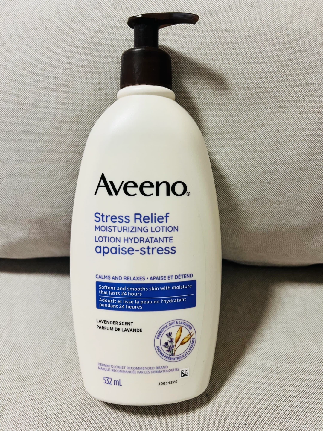 Aveeno Stress Relief Moisturizing Lotion Lavender Scent - 532 mL
