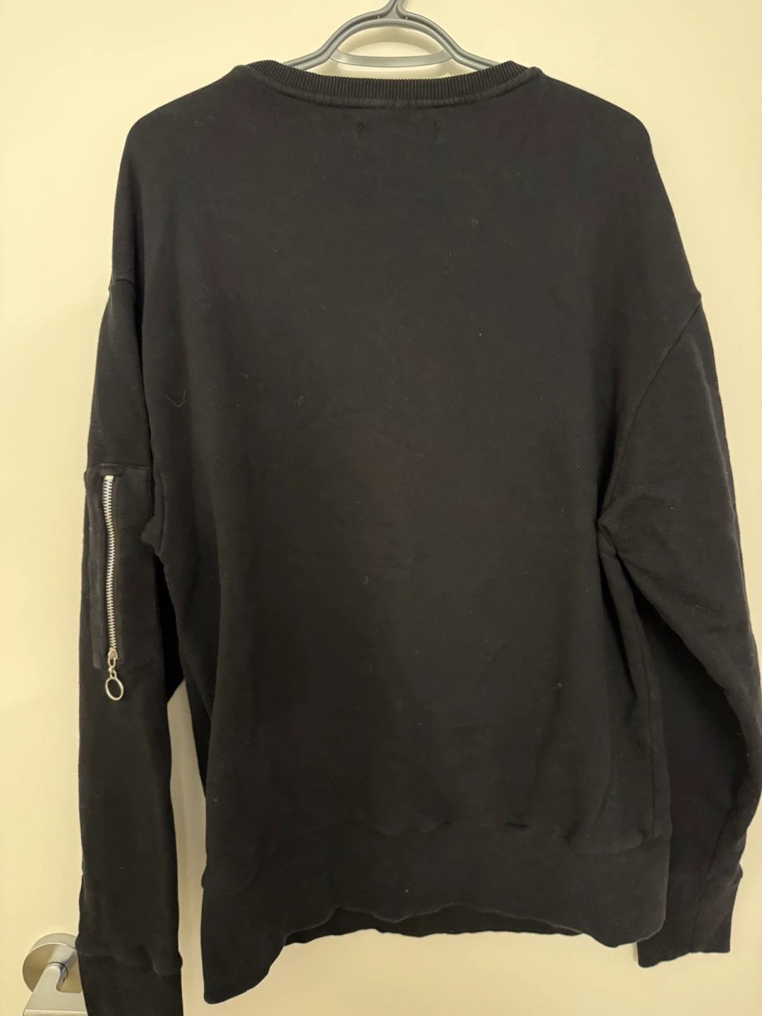 Black graphic sweatshirt featuring Balenciaga style design - photo 2