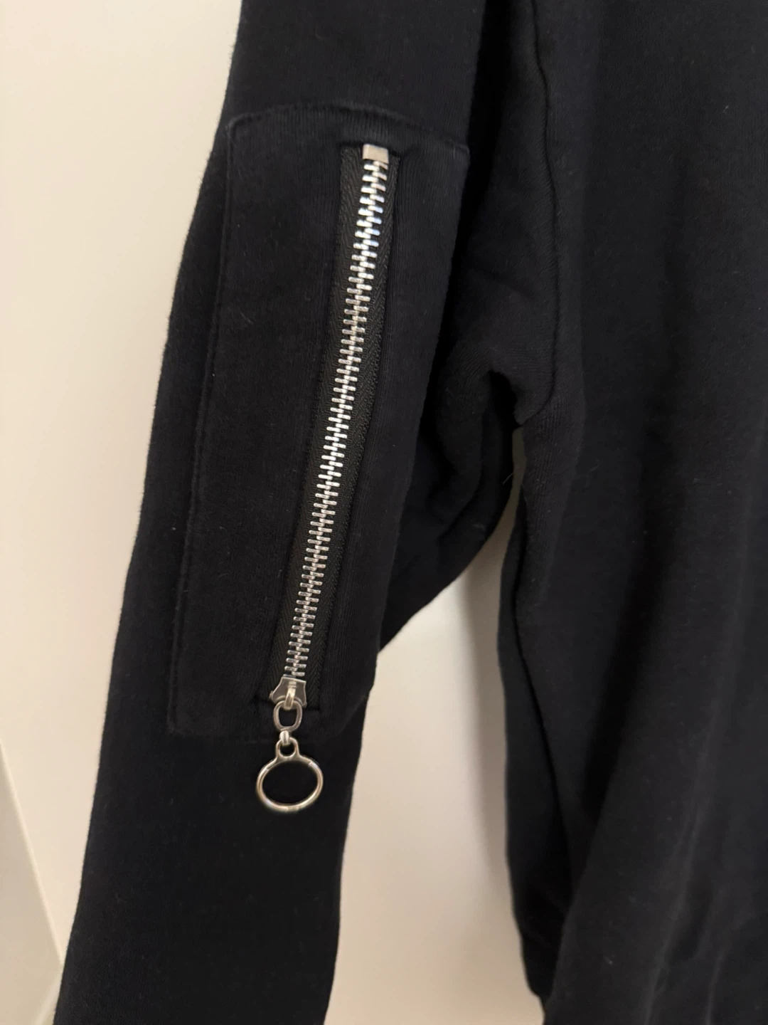 Black graphic sweatshirt featuring Balenciaga style design - photo 3