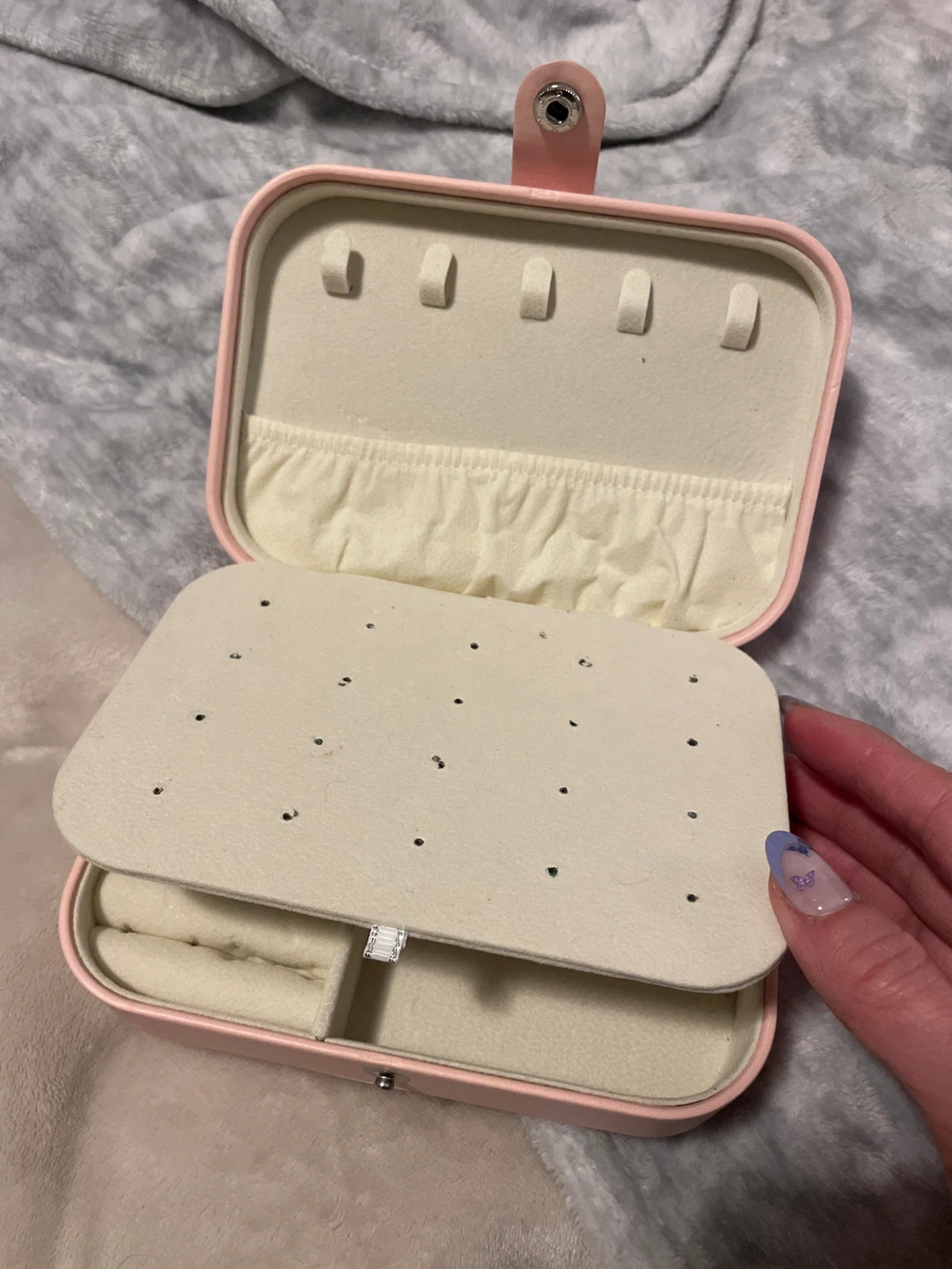 Pink Travel Jewelry Box Organizer - photo 2