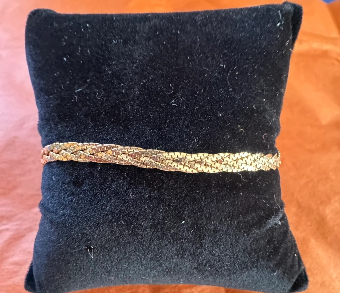 10 K Gold - Braided Chain Bracelet - photo 2