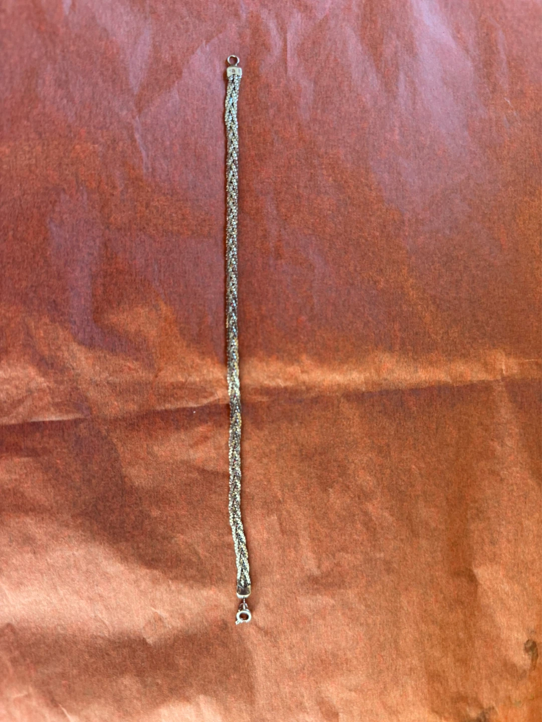 10 K Gold - Braided Chain Bracelet