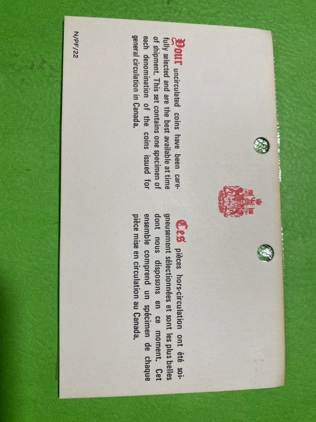 1975 Royal Canadian Mint Prooflike Coin Set - photo 4