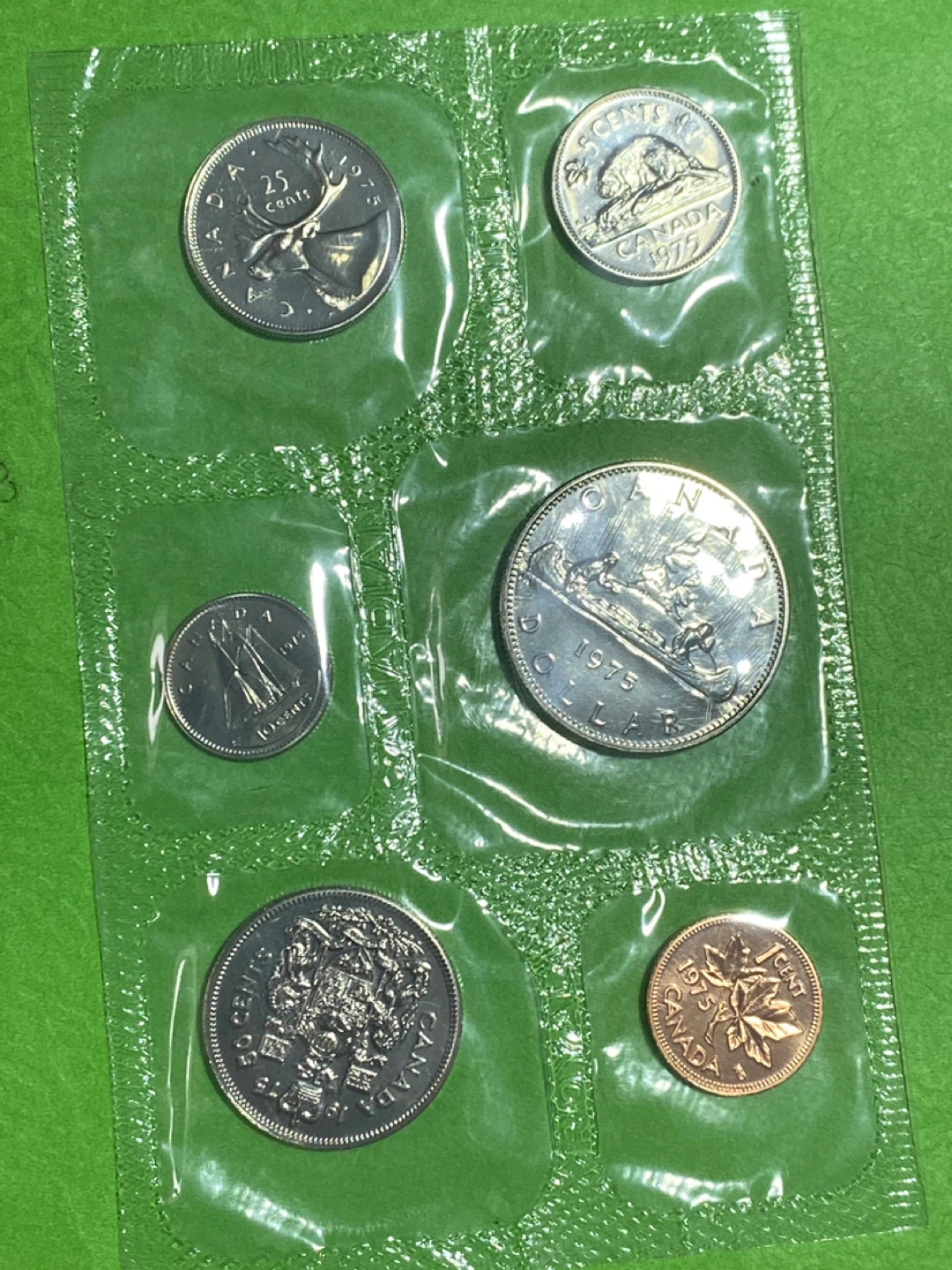 1975 Royal Canadian Mint Prooflike Coin Set - photo 2