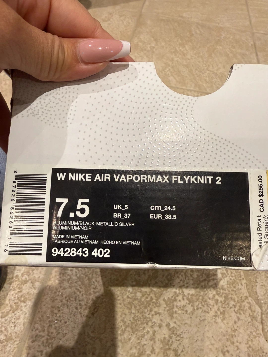 Nike Air Vapormax Flyknit 2 Women's Size 7.5 - photo 2