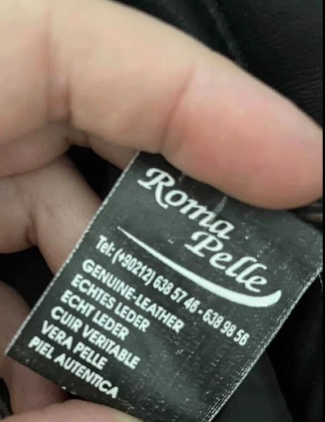 Roma Pelle Black Italian Leather Biker Jacket - photo 5