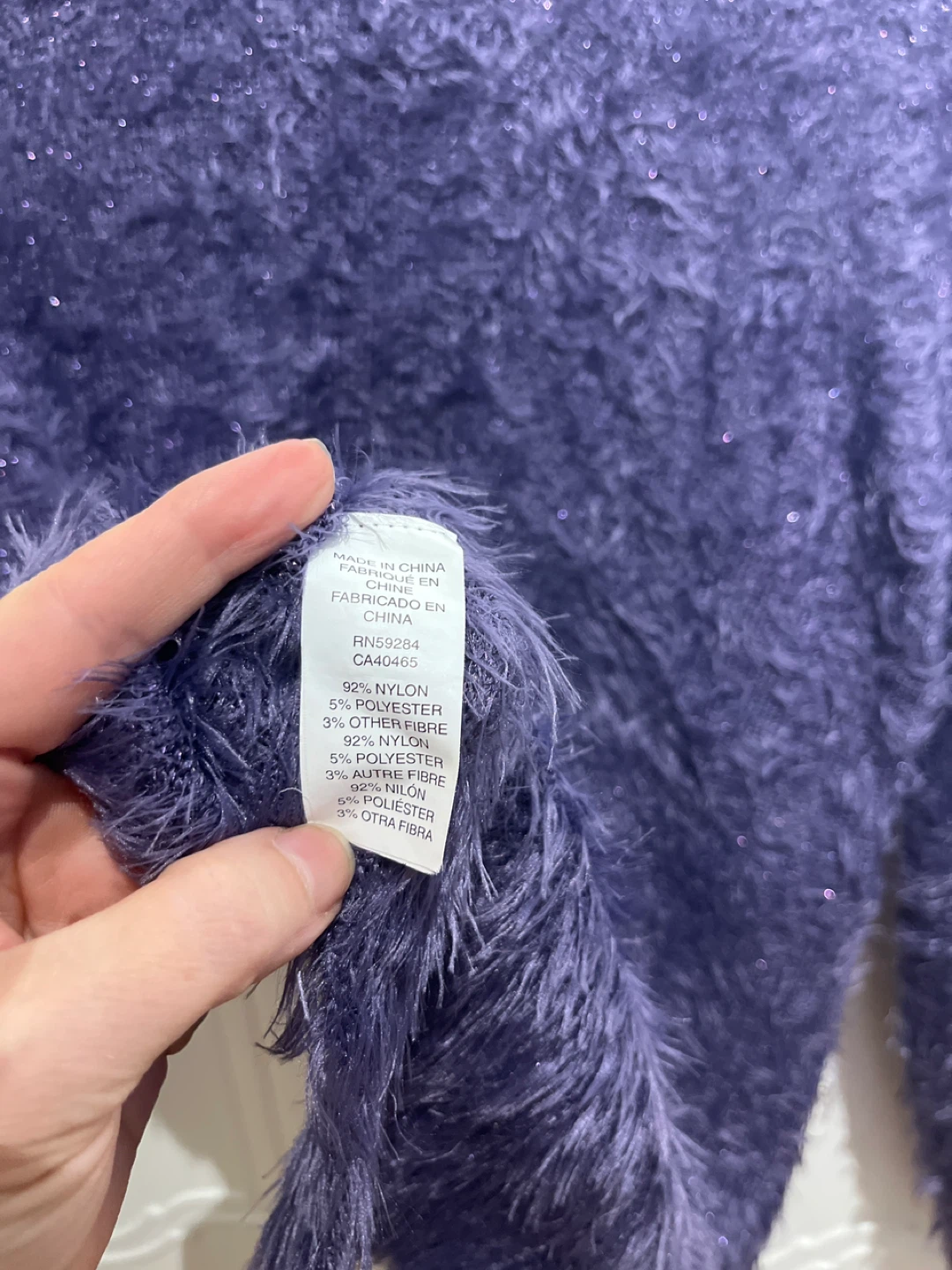Purple Fuzzy Sweater - photo 3