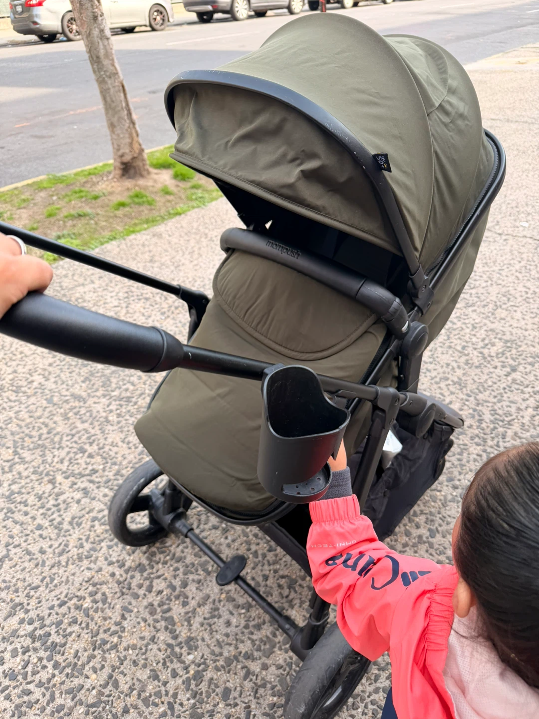 Mompush Stroller - Olive Green